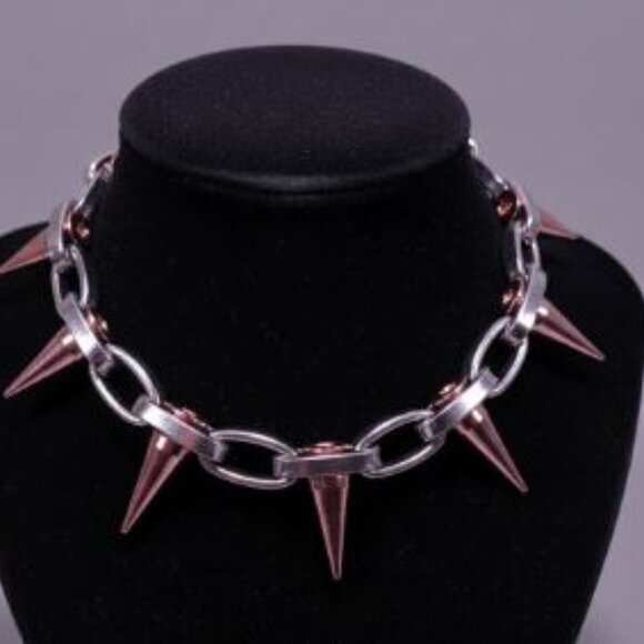 Joomi Lim Single Row Spike Bracelet NWOT 158 Silver Rose Gold - Picture 1 of 13